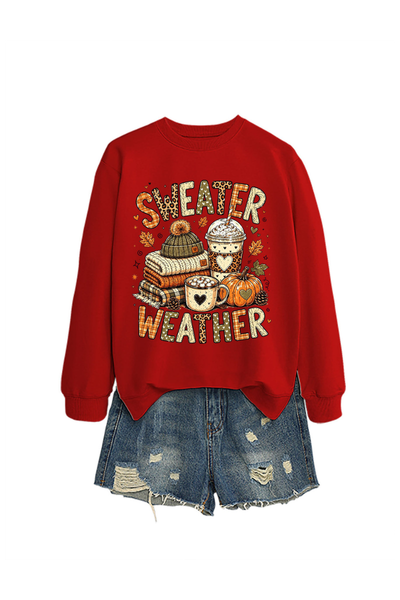 Unisex Fall Clothing Sweater Weather Graphic Sweatshirt