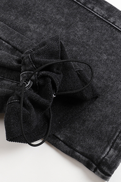 Women Fall Washed Vintage Straight Leg Sweatpants