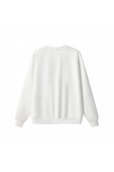 Men Fall Clothing Blend Raglan Cropped Pullover Sweatshirt