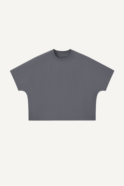 Men's 180g Polyester Cropped Oversized Cooling Tee