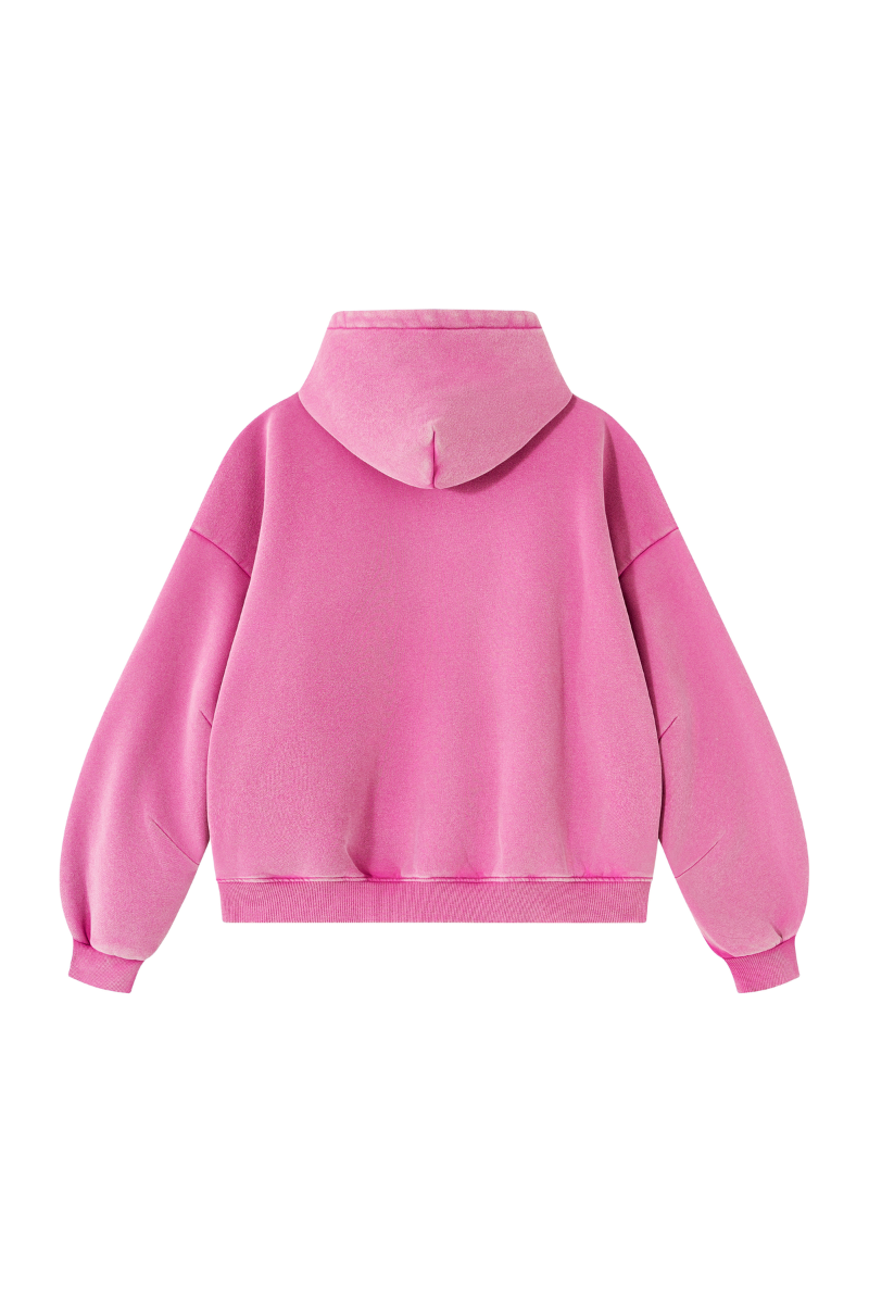 Unisex Fall Clothing Vintage Faded Curved Sleeve Hoodie