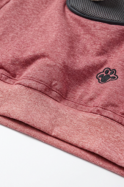 Unisex All Season Cat-Ear Drawstring Pet Pocket Hoodie