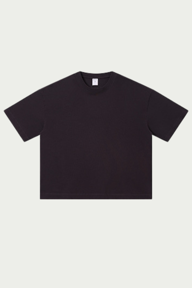 Women's 280g Spring Solid Cotton Boxy Oversized Tee
