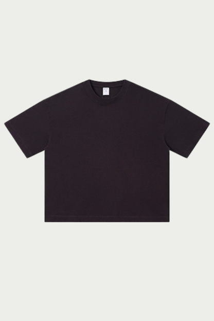 Women's 280g Spring Solid Cotton Boxy Oversized Tee