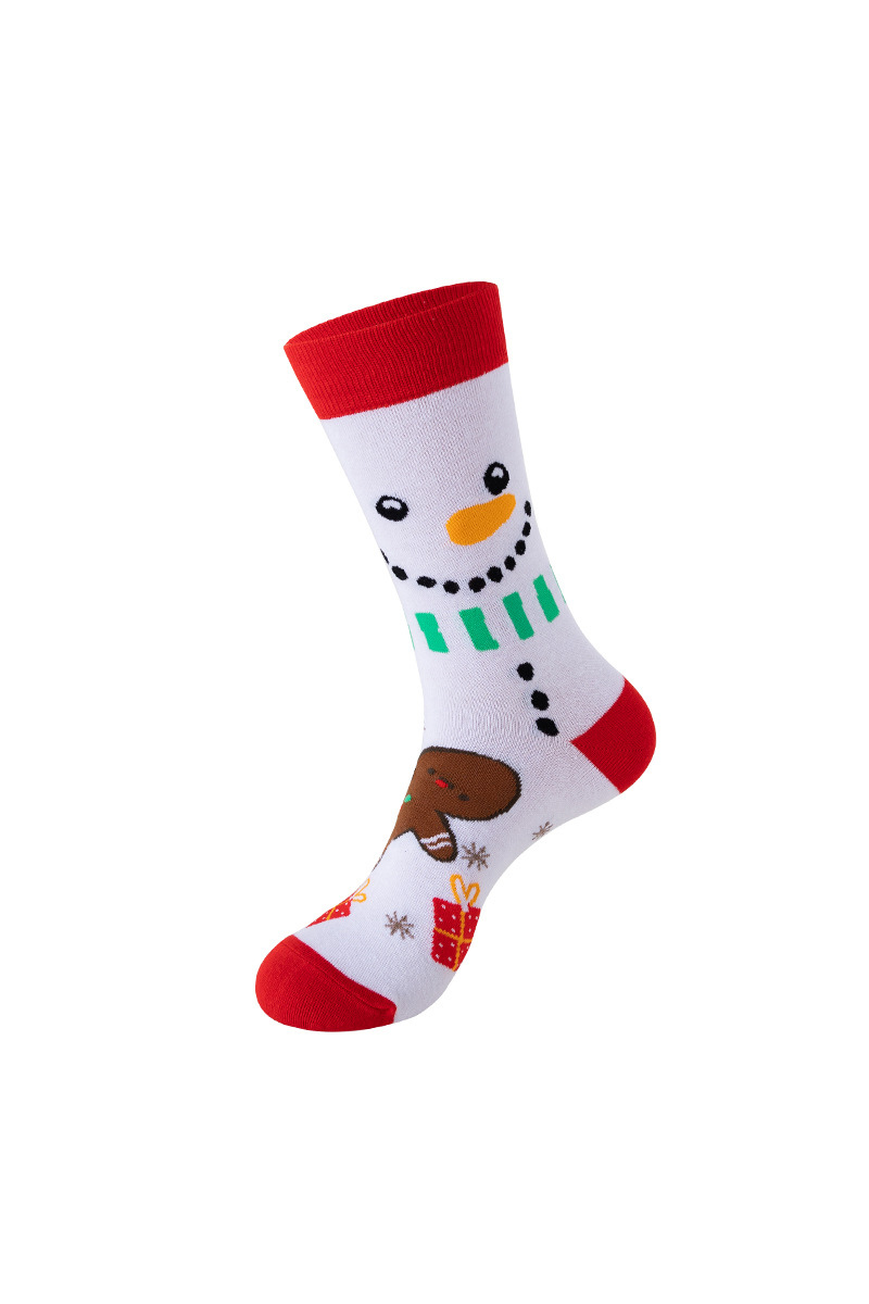 Unisex Fall Winter Festive Cartoon Christmas Crew Socks