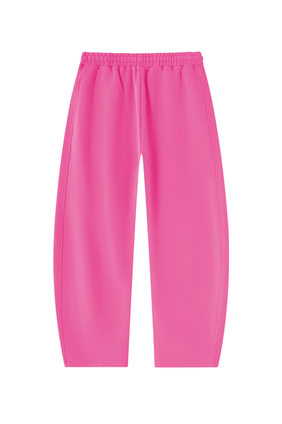 Unisex Fall Clothing Fleece-Lined Curved Wide-Leg Pants