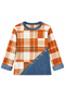 Orange White Brown Plaid