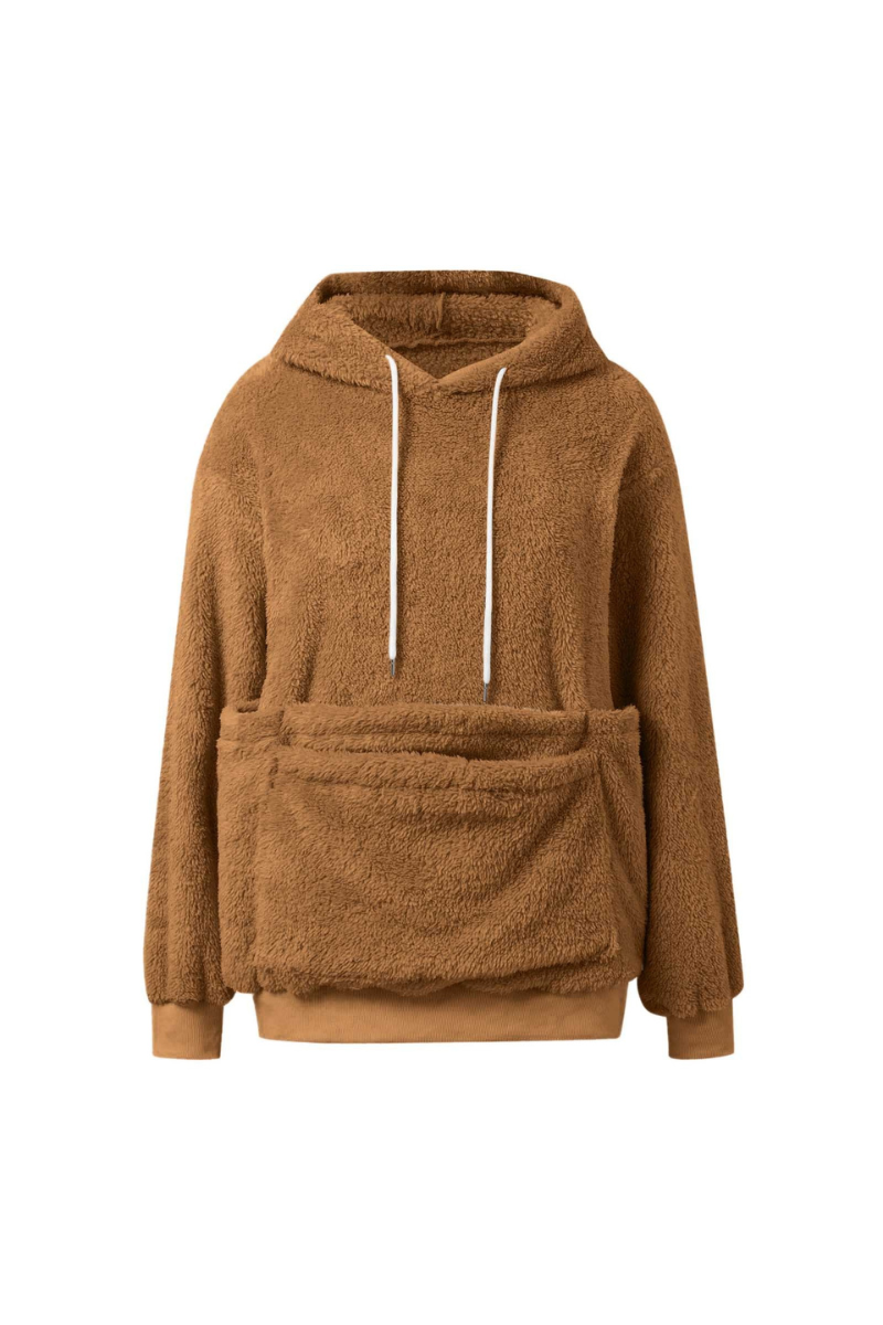 Women Fall Clothing Warm Double-Sided Fleece Pet Hoodie