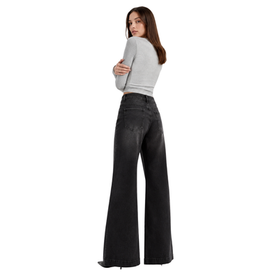 Women's High Waist Wide Leg Flare Jeans