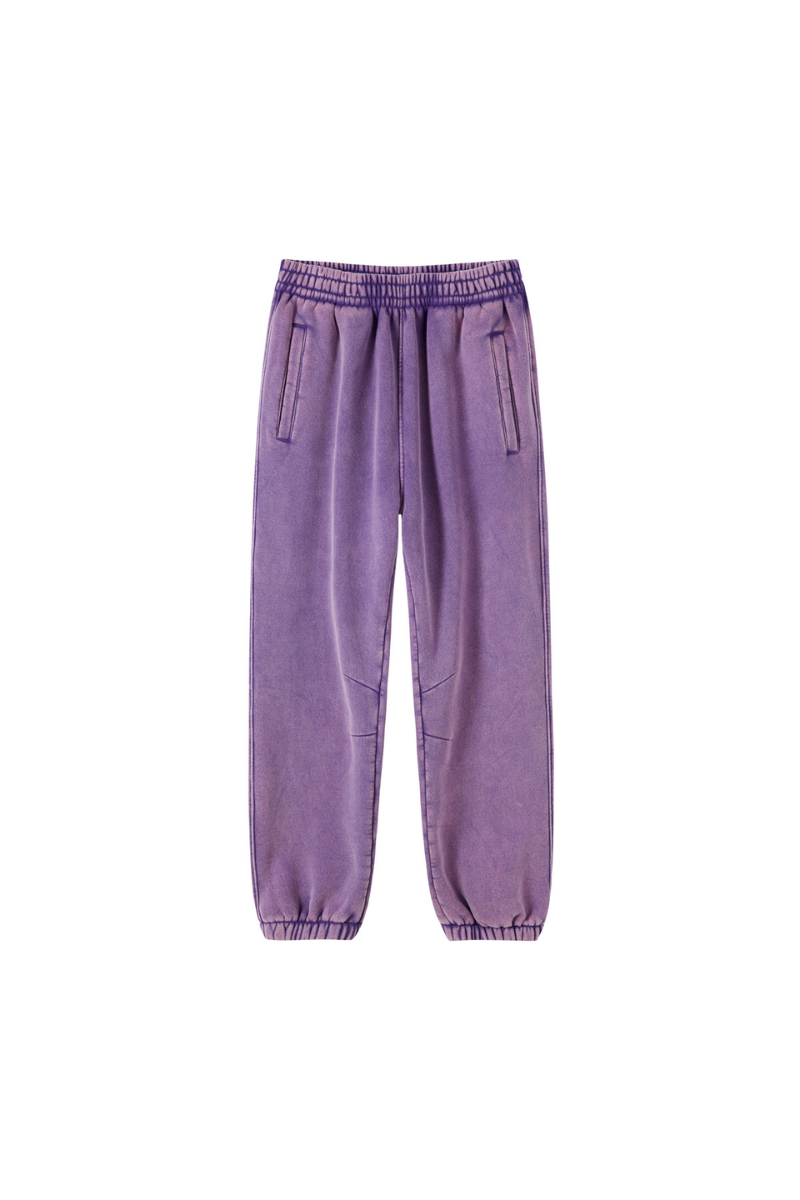 Women Fall Clothing Wax Washed Relaxed Jogger Pants