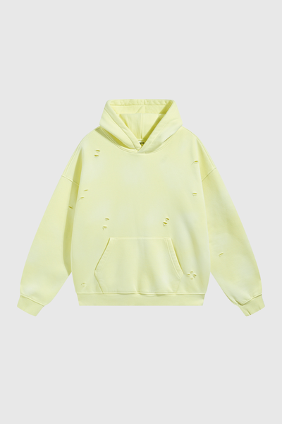 Women's Streetwear Washed 360G Heavyweight Cut Hoodie