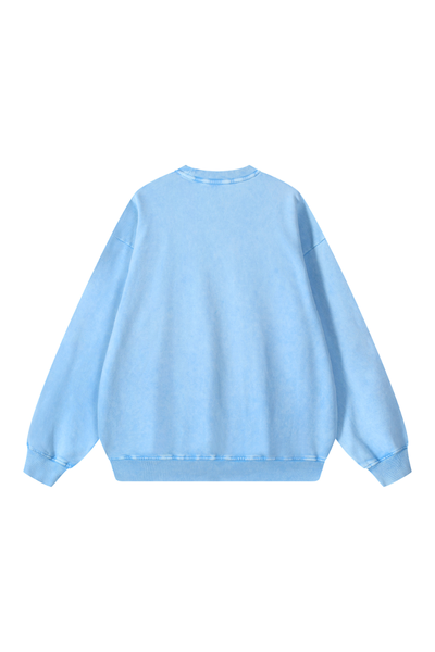 Unisex Fall Clothing 360G Snow Wash Crewneck Sweatshirt