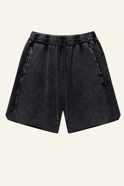 Men's Cotton Streetwear Washed Relaxed Short