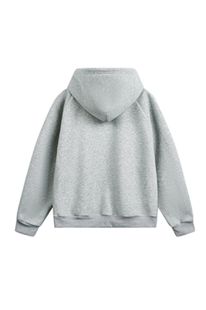 Men Fall 3D Paneled Half Zip High Collar Hoodie