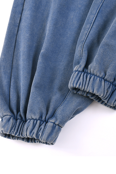 Men Fall Clothing 400G Washed Relaxed Cuff Jogger Pants