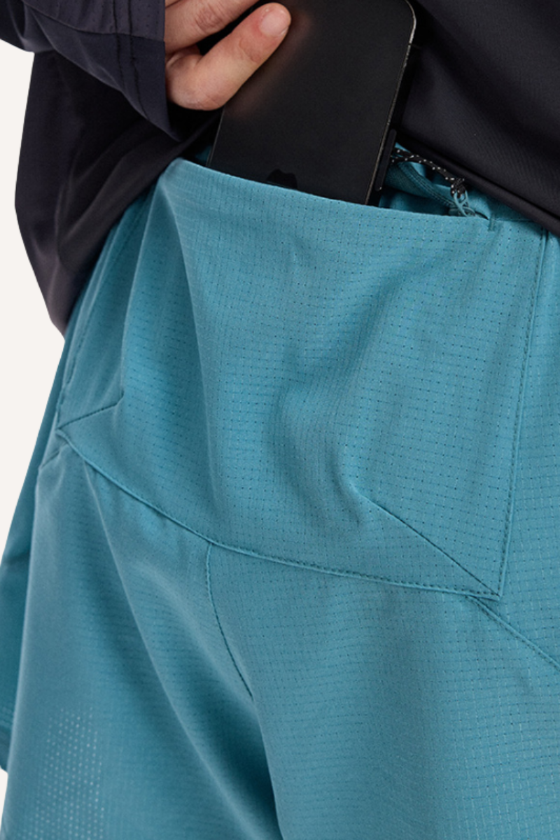 Unisex 2-in-1 Breathable Cooling Quick Dry Bike Shorts