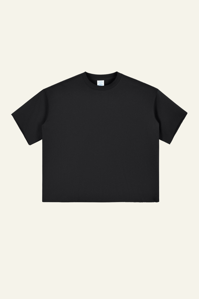 Men's Streetwear Solid Color Raw-Edge Short Sleeve T-Shirt