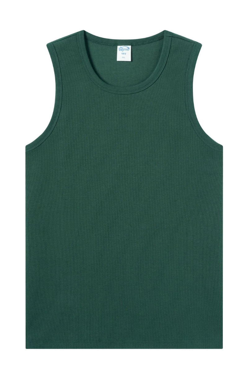 Women's Summer 430g Heavy Ribbed Solid Sleeveless Tank