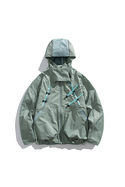 Unisex Outdoor American Cargo Hood Waterproof Hiking Jacket