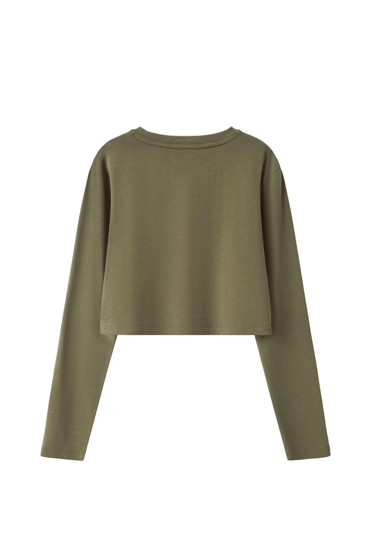 Women's Washed Raw Cut Patchwork Boxy Crewneck Sweatshirt