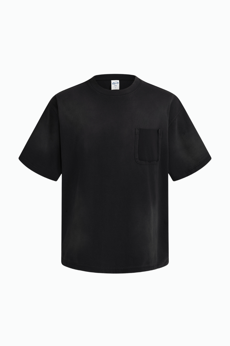 Women's Cotton Streetwear Washed Distressed T-shirt