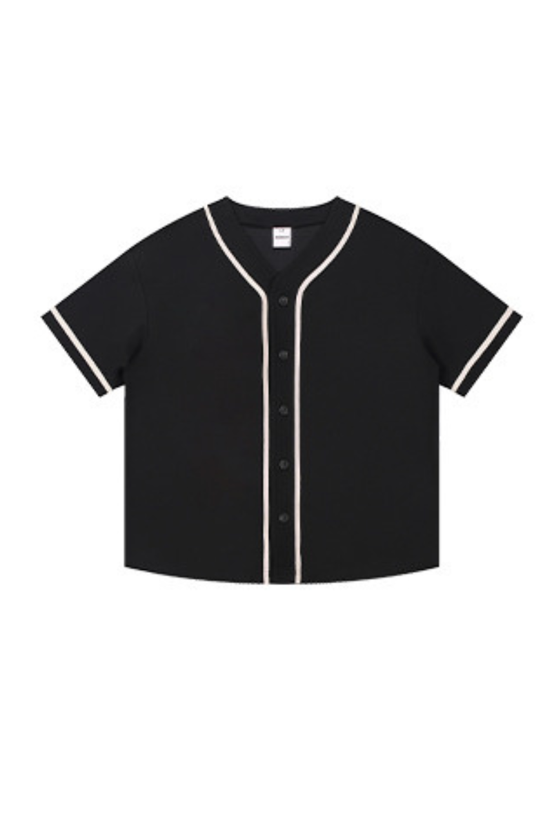 Men's Summer 270g Old Money Button Front Loose Tee