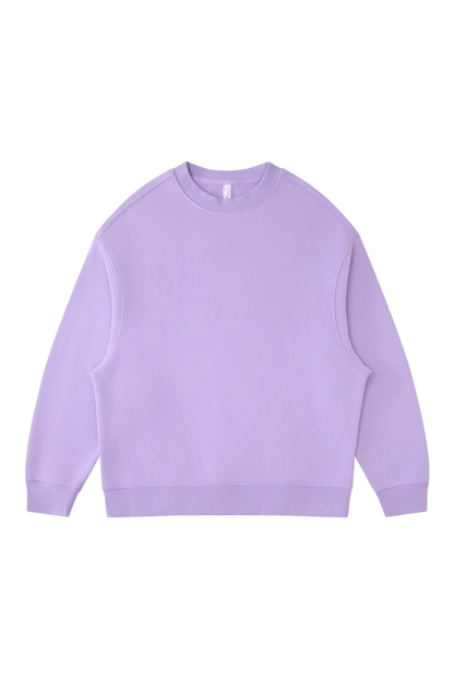 Women's Fall Winter Fleece-Lined Loose Crewneck Sweatshirt