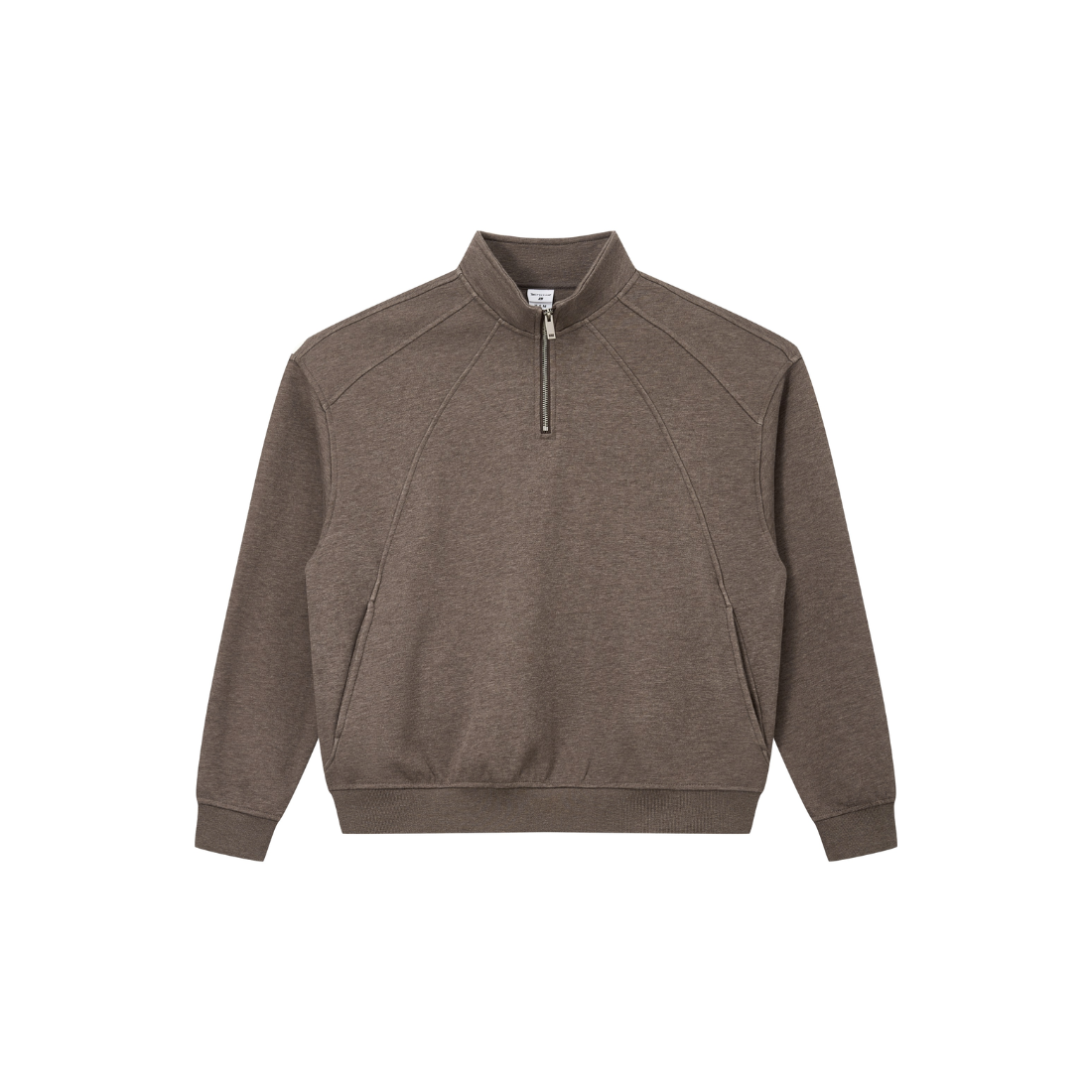 Unisex Fall Clothing Warm Heathered Half Zip Sweatshirt