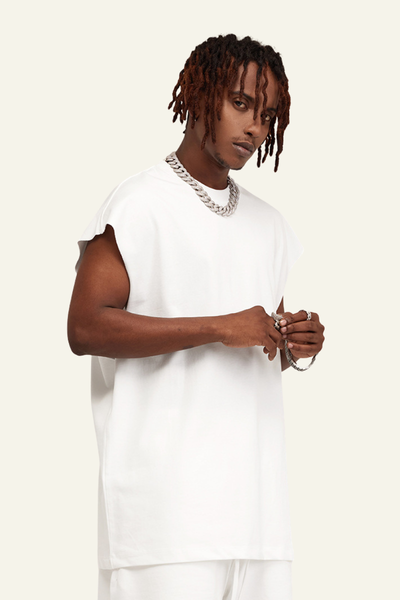Men's Streetwear Heavyweight Cotton Sleeveless Top