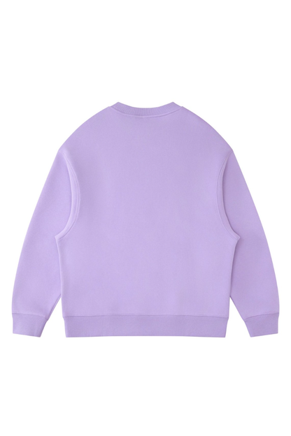 Women's Fall Winter Fleece-Lined Loose Crewneck Sweatshirt
