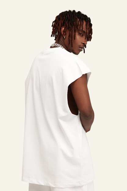 Men's Streetwear Heavyweight Cotton Sleeveless Top