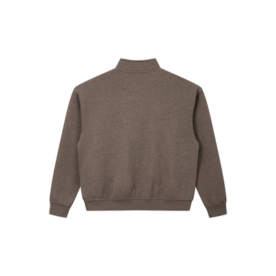 Unisex Fall Clothing Warm Heathered Half Zip Sweatshirt