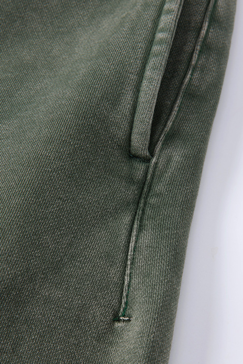 Men's Summer Washed Boxy Cotton Tee & Shorts Set