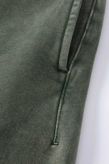 Men's Summer Washed Boxy Cotton Tee & Shorts Set