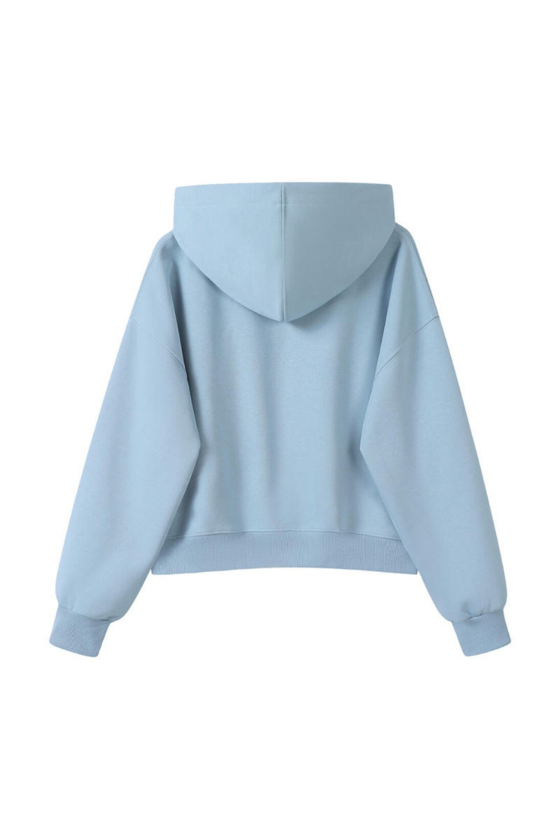 Women Fall 350gsm Cropped Drop Shoulder Pullover Hoodie