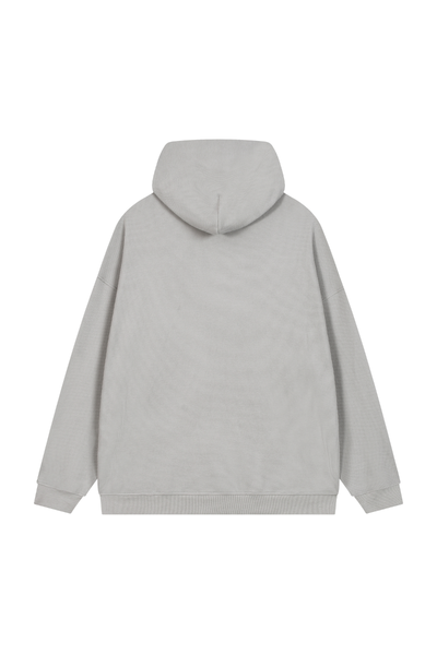 Men's Fall Clothing Waffle-Texture Pullover Hoodie