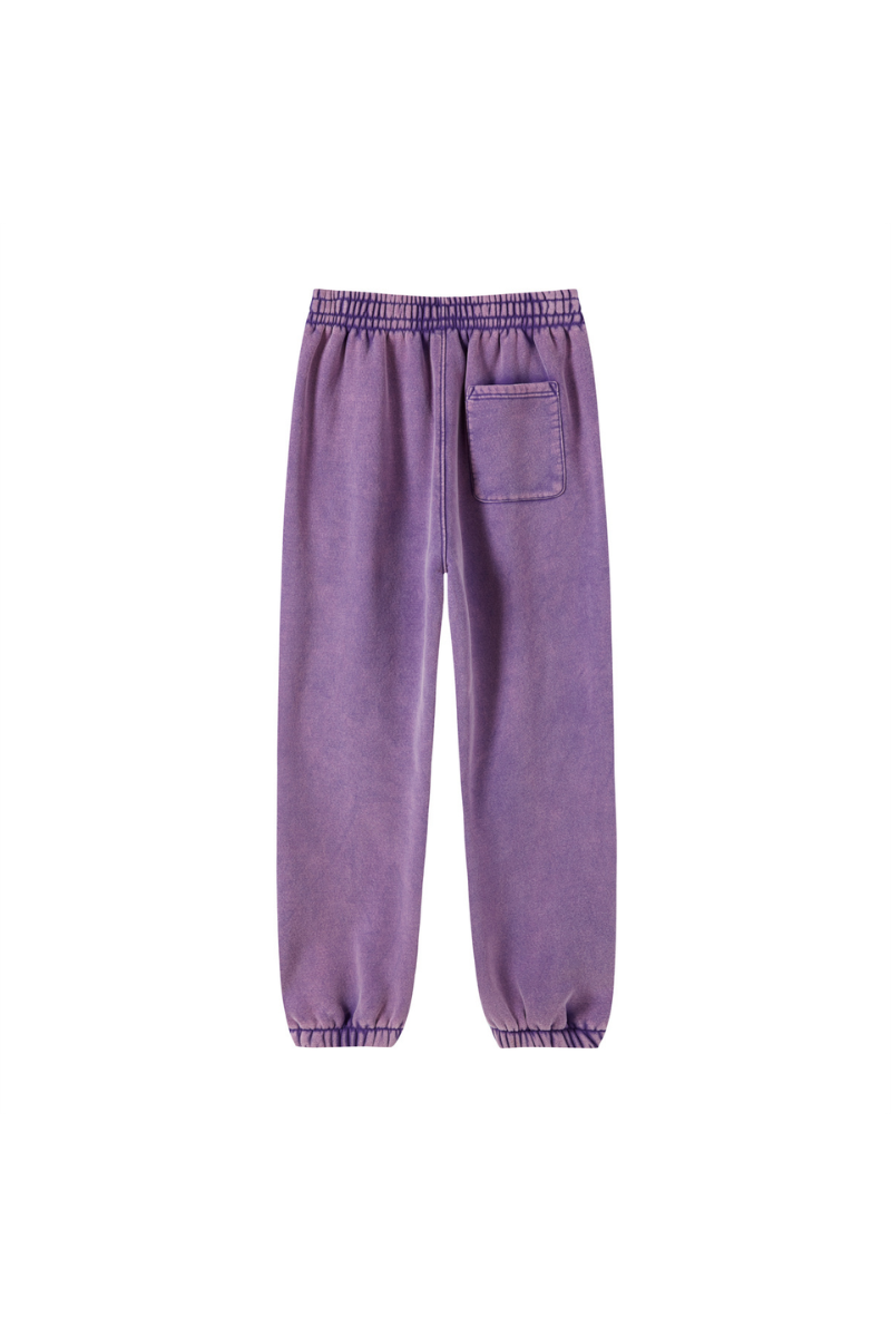 Women Fall Clothing Wax Washed Relaxed Jogger Pants