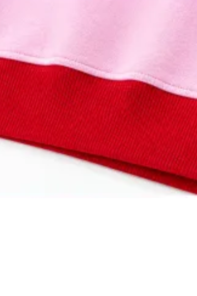 Women Fall Clothing Oversized Color Block Sweatshirt