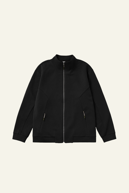 Men's Streetwear Stand Collar Full-Zipper Jacket