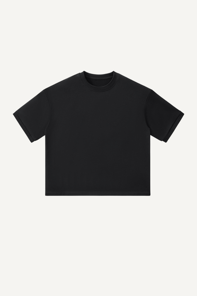 Women's 280g Cropped Oversized Terry Cuff Crewneck Tee