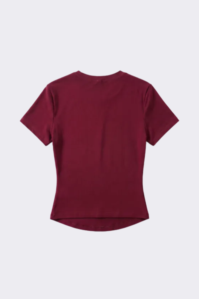 Women's Outdoor Yoga Gym Tight Run Tee - Crewneck