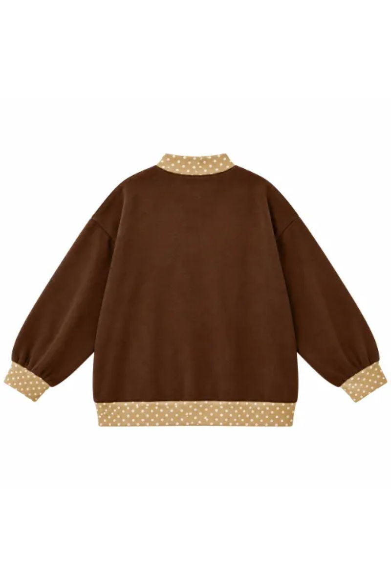 Women Fall Clothing Grace Applique Oversized Sweatshirt