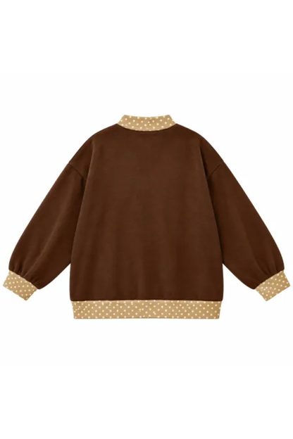 Women Fall Clothing Grace Applique Oversized Sweatshirt