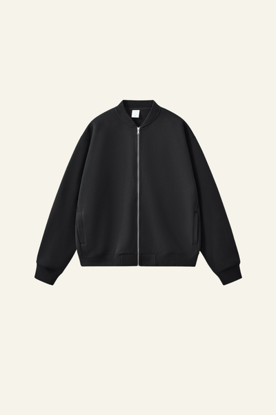 Women's  Streetwear Stand Collar Fleece-Lined Zipper Jacket