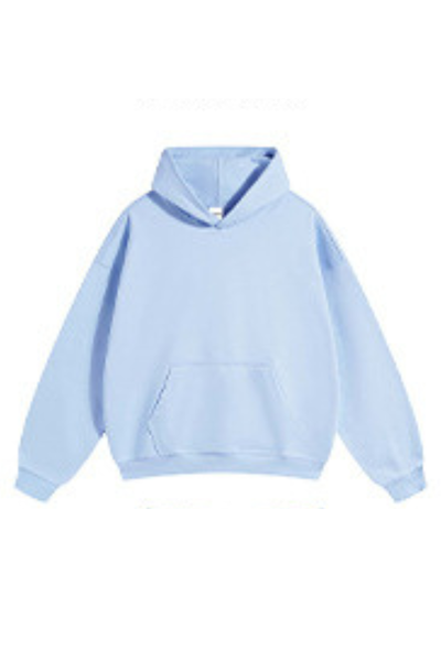 Men's Fall Winter 430g Terry Solid Loose DropShoulder Hoodie