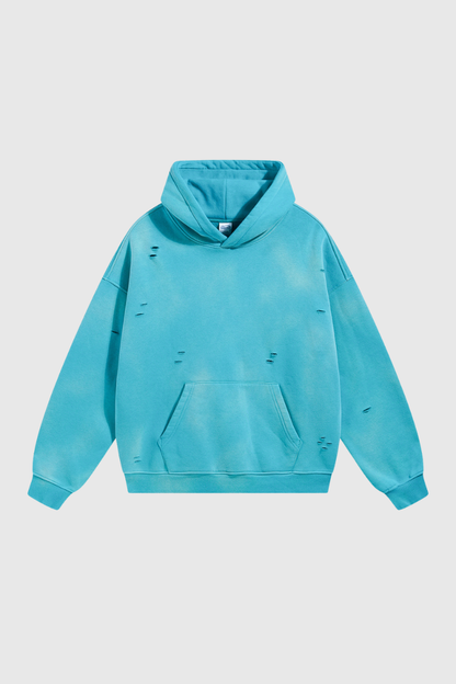 Women's Streetwear Washed 360G Heavyweight Cut Hoodie