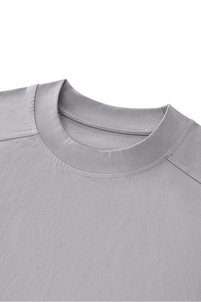 Men's 180g Polyester Cropped Oversized Cooling Tee