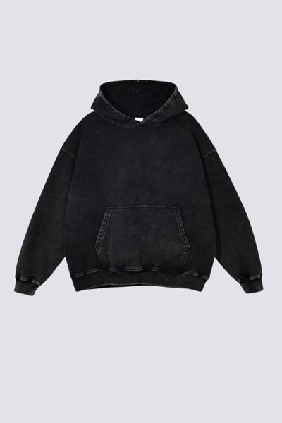 Women's 420g Heavy Cotton Washed Distressed Hoodie