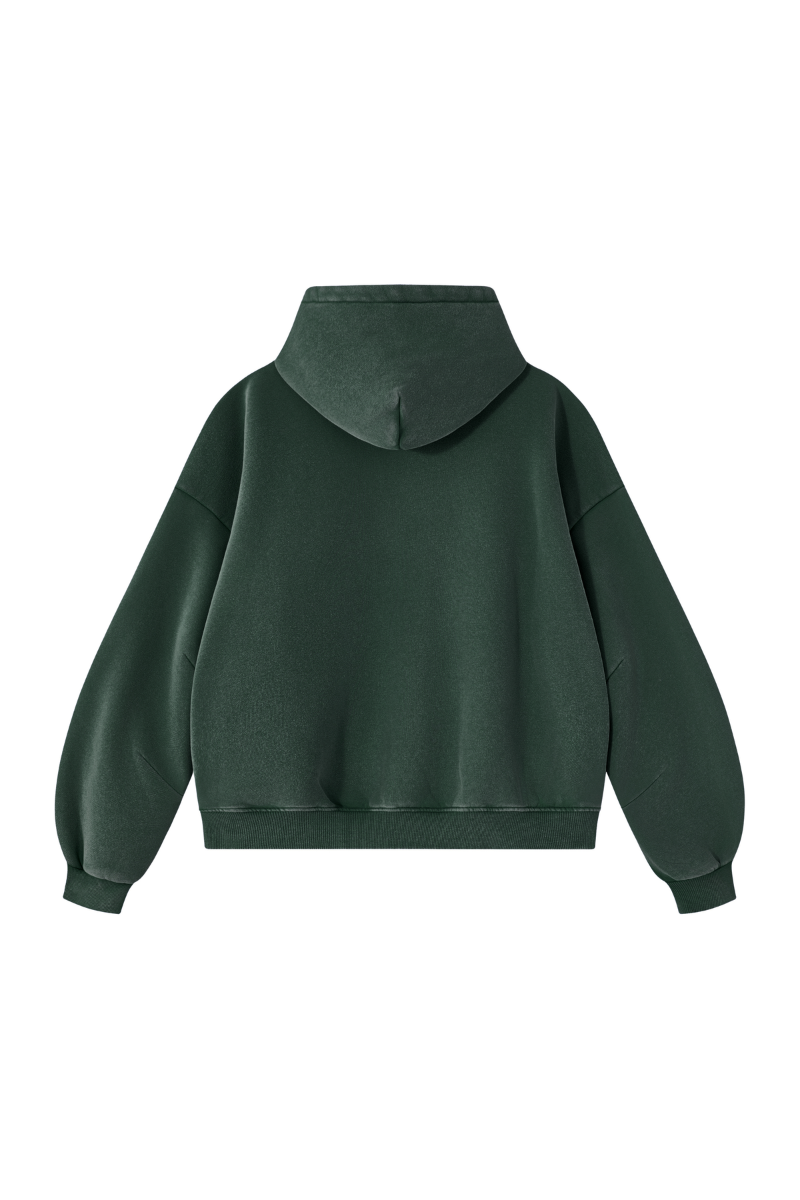 Unisex Fall Clothing Vintage Faded Curved Sleeve Hoodie
