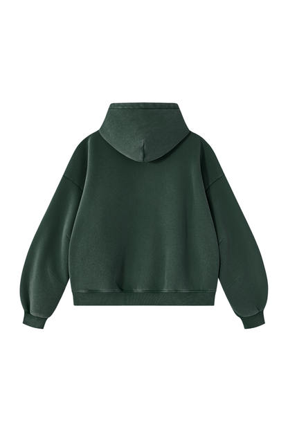 Unisex Fall Clothing Vintage Faded Curved Sleeve Hoodie